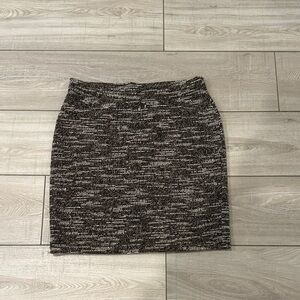 Elegant Brown and White Women's Skirt